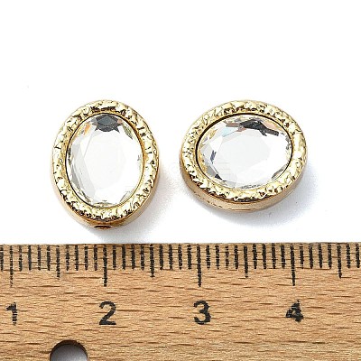 Rack Plating Alloy Beads PALLOY-Z004-02G-04-1