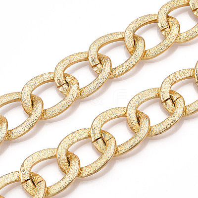 Aluminium Textured Curb Chains CHA-T001-50G-1