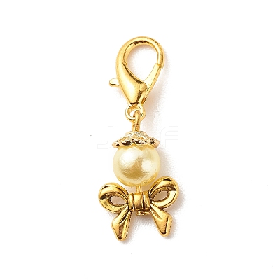 Acrylic Imitation Pearl Pendant Decorations X1-HJEW-JM00708-1