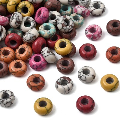 Synthetic Gemstone European Beads X-SPDL-R001-01-1