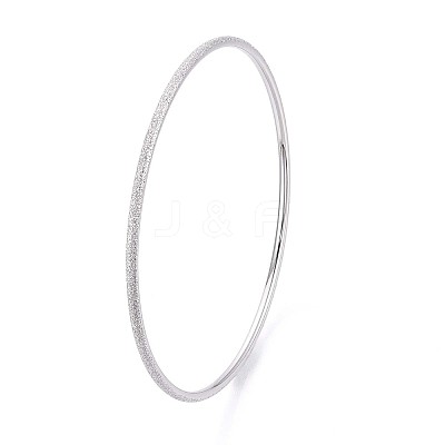 304 Stainless Steel Plain Bangles For Women BJEW-N033-03P-1