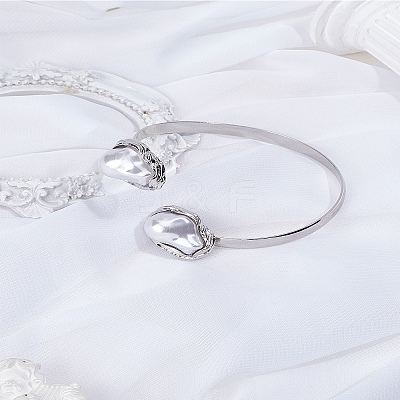 1Pc Iron Cuff Bangles BJEW-LP0005-02P-1