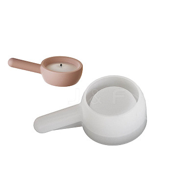 Flat Round with Handle DIY Silicone Candlesticks Molds SIMO-G010-02C-1