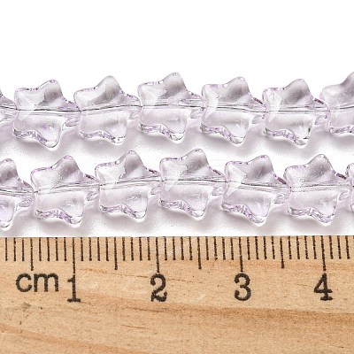Baking Paint Transparent Glass Beads Strands X1-DGLA-A07-T8mm-KD02-1