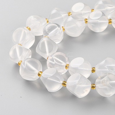 Natural Quartz Crystal Beads Strands G-A030-B37-12mm-1