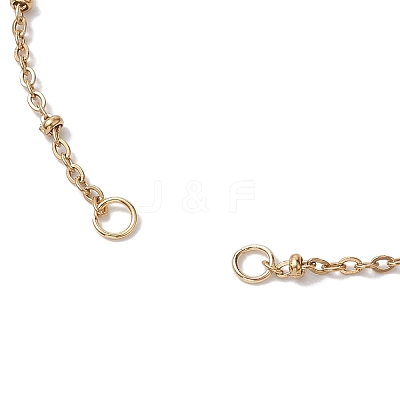 2Pcs 2 Colors 304 Stainless Steel Satellite Chain Bracelet Slider Making AJEW-JB01242-1