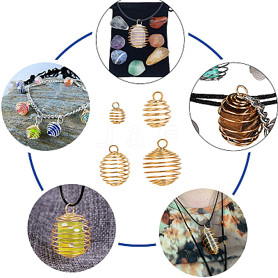 DIY Wire Pendants Necklaces Kits DIY-PH0003-04-1