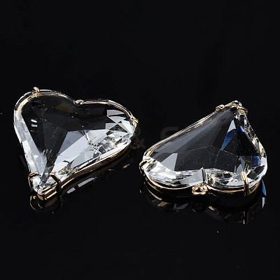Transparent Glass Pendants X-GLAA-Q088-022-1