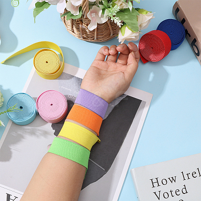28M 14 Colors Polyester Elastic Wide Band OCOR-GL0001-14-1