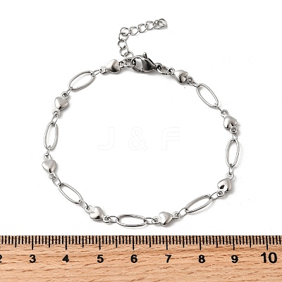 304 Stainless Steel Link Bracelets BJEW-A044-03C-P-1