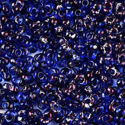Picasso Spray Painted Glass Seed Beads SEED-T006-04-8-1