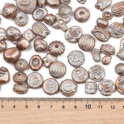 Antiqued Acrylic Beads AC-CBAAA05-01G-1