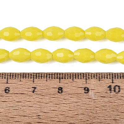Opaque Solid Color Glass Beads Strands GLAA-N071-01A-C03-1