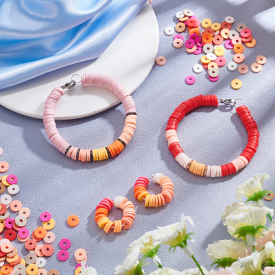 150G 15 Colors Handmade Polymer Clay Beads CLAY-AR0001-13-1