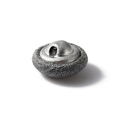 1-Hole Aluminum Buttons DIY-WH0386-01D-1