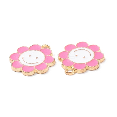 Alloy Enamel Pendants PALLOY-D015-07C-1