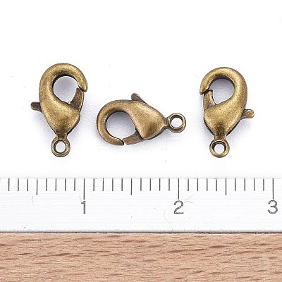 Brass Lobster Claw Clasps X-KK-901-AB-NF-1