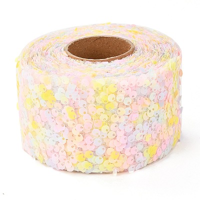 Polyester Elastic Sequin Ribbons OCOR-L045-A05-1