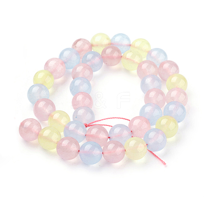 Natural White Jade Beads Strands G-D453-10mm-1