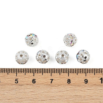 Brass Rhinestone Beads RB-A011-8mm-28S-1