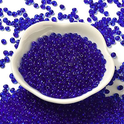 Transparent Colours Glass Seed Beads SEED-P006-02A-16-1
