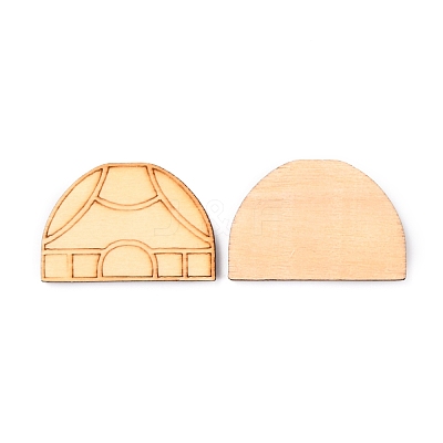 Wooden Cabochons WOOD-CJC0005-14-1