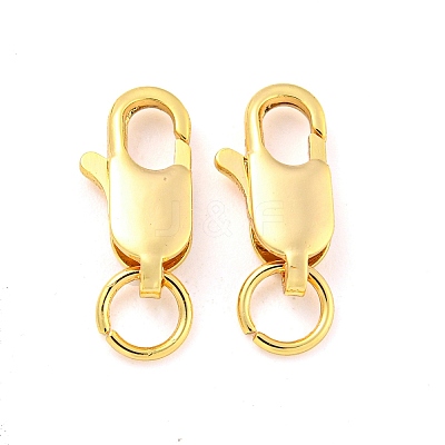 Brass Lobster Claw Clasps KK-M286-01G-1