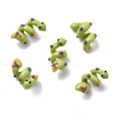 Handmade Lampwork Enamel Beads LAMP-K039-35E-1