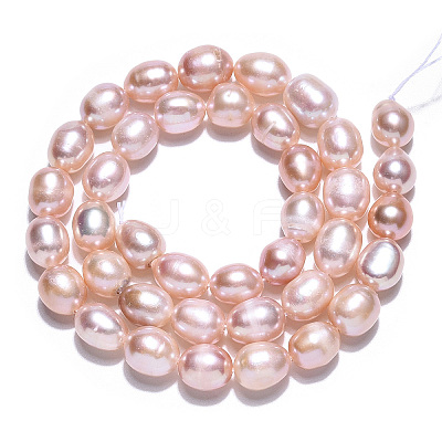 Natural Cultured Freshwater Pearl Beads Strands PEAR-N012-07O-1