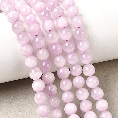 Natural Kunzite Beads Strands G-D856-03-6mm-01-1