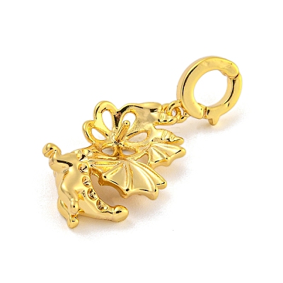 Long-Lasting Plated Brass Pendant Bails KK-O008-02B-G-1