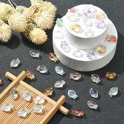 100Pcs Handmade Lampwork Beads LAMP-CJ0001-76-1