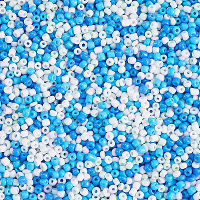 Opaque Glass Round Seed Beads GLAA-TAC0025-07A-05-1