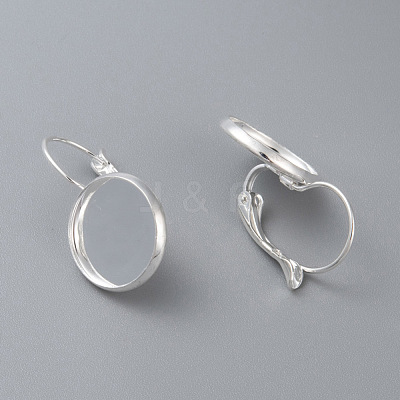 304 Stainless Steel Leverback Earring Settings STAS-F191-03S-10mm-1