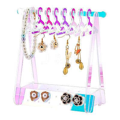 Transparent Acrylic Earring Display Stand EDIS-HY0001-03B-1