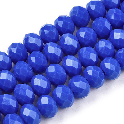 Opaque Solid Color Glass Beads Strands LS-EGLA-A034-P1mm-D32-1