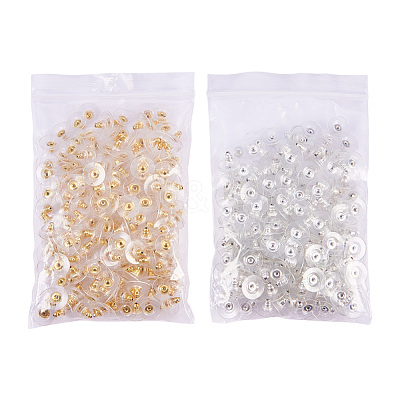Brass Ear Nuts KK-PH0028-02M-1