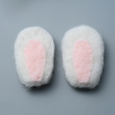 Felt Rabbit Ear Ornament Accessories FIND-WH0032-52A-1