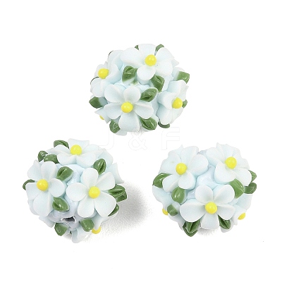 Handmade Polymer Clay Beads CLAY-H009-02F-1