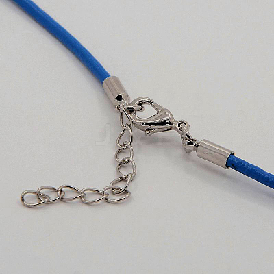 Leather Cord Necklace Making MAK-F002-05-1