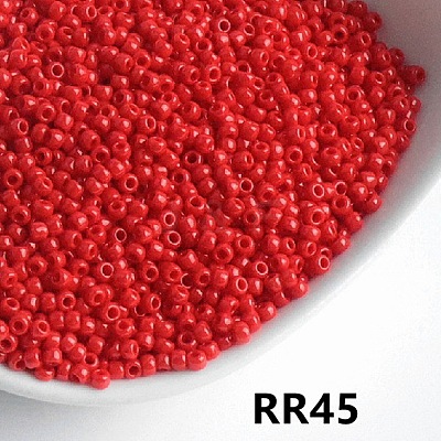 Opaque 11/0 Glass Seed Beads SEED-I013-2mm-RR45-1