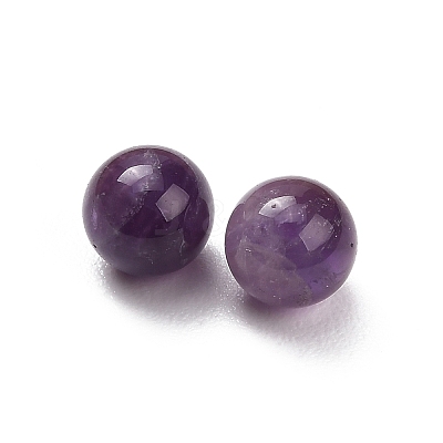 Natural Amethyst Sphere Beads G-H359-02F-8mm-1