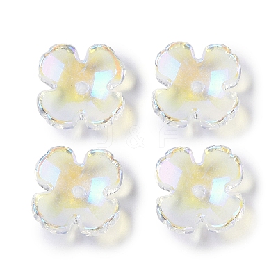 Baking Paint Glass Bead Caps GLAA-S202-04-1