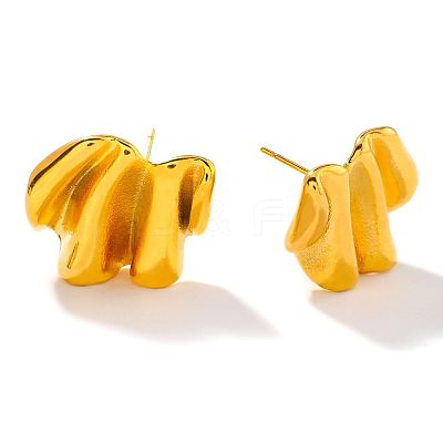 Fashionable 304 Stainless Steel Stud Earrings ZI8311-6-1