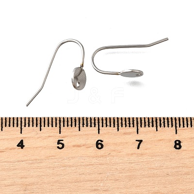 304 Stainless Steel Earring Hooks STAS-B087-09A-P-1