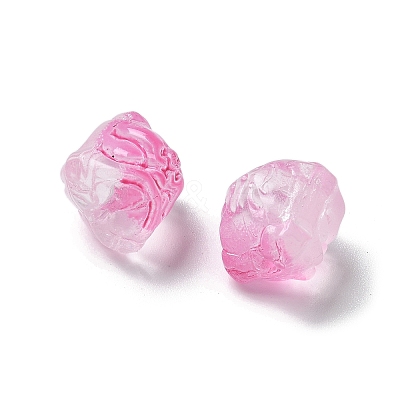 Baking Paint Transparent Glass Beads GLAA-C035-01I-1