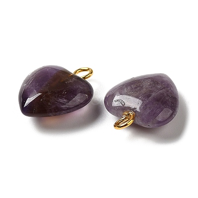 Natural Amethyst Pendants G-E603-01G-03-1