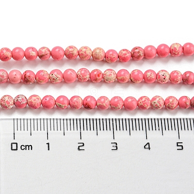 Synthetic Imperial Jasper Dyed Beads Strands G-D077-A01-02K-1