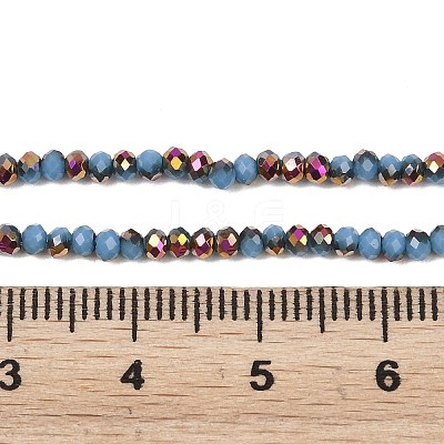 Electroplate Glass Beads Stradns EGLA-H114-02A-07-1