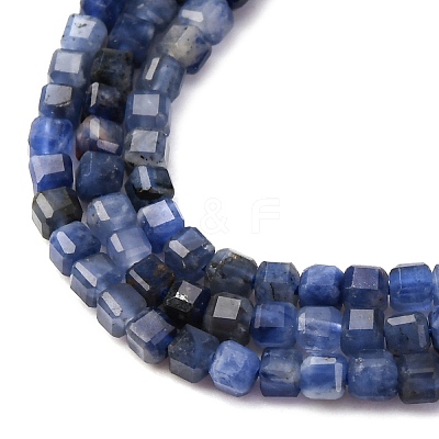Natural Sodalite Beads Strands G-B142-C02-2x2mm-1